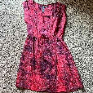 Red navy dress sz medium
